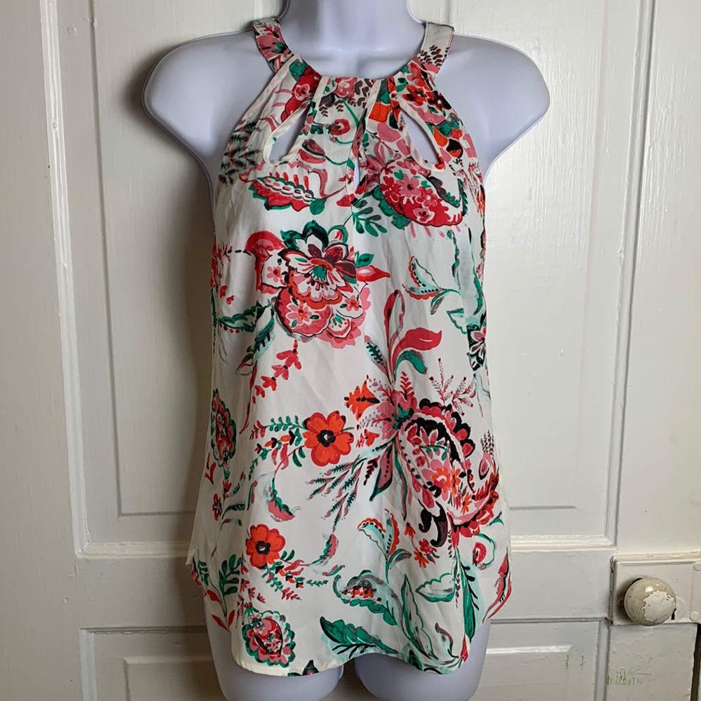 NWT 7th Avenue New York & Company Floral Blouse Size XS